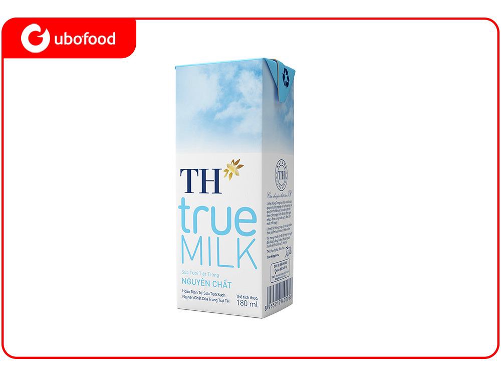 Sữa Tươi Tiệt Trùng  Nguyên chất TH true MILK 180ml