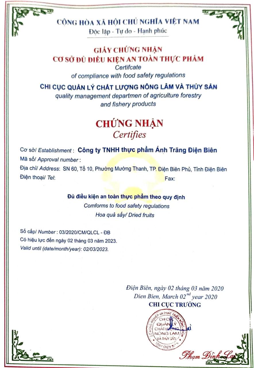 Chứng nhận VSATTP