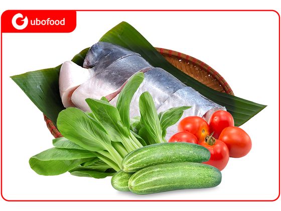 3Kg Cá Tra Cắt Khúc + Tặng 1Kg Rau Hữu Cơ